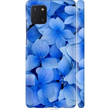 Чохол на Samsung Galaxy Note 10 Lite Сині квіти 526m-1872
