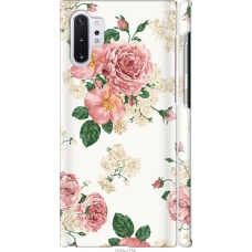 Чохол на Samsung Galaxy Note 10 Plus Квіткові шпалери v1 2293m-1756