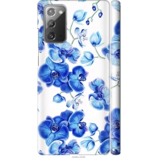Чохол на Samsung Galaxy Note 20 Блакитні орхідеї 4406m-2036