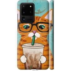 Чохол на Samsung Galaxy S20 Ultra Зеленоокий кіт в окулярах 4054m-1831