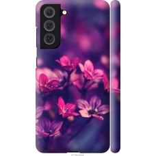 Чохол на Samsung Galaxy S21 FE Пурпурні квіти 2719m-2302
