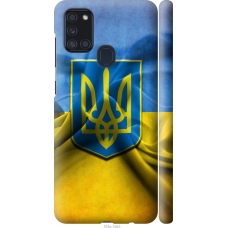 Чохол на Samsung Galaxy A21s A217F Прапор та герб України 375m-1943