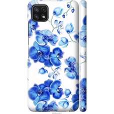 Чохол на Samsung Galaxy A22 5G A226B Блакитні орхідеї 4406m-2581