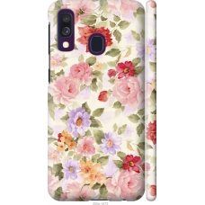 Чохол на Samsung Galaxy A40 2019 A405F Квіткові шпалери 820m-1672
