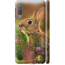 Чохол на Samsung Galaxy A7 (2018) A750F Кролик і квіти 3019m-1582