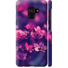Чохол на Samsung Galaxy A8 2018 A530F Пурпурні квіти 2719m-1344