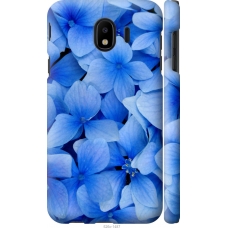 Чохол на Samsung Galaxy J4 2018 Сині квіти 526m-1487