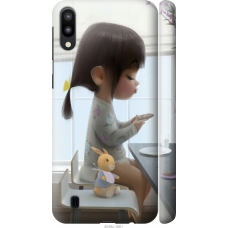 Чохол на Samsung Galaxy M10 Мила дівчинка з зайчиком 4039m-1661