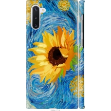 Чохол на Samsung Galaxy Note 10 Квіти жовто-блакитні 5308m-1718