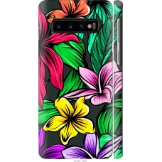 Чохол на Samsung Galaxy S10 Тропічні квіти 1 4753m-1640