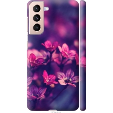 Чохол на Samsung Galaxy S21 Пурпурні квіти 2719m-2114