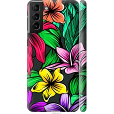 Чохол на Samsung Galaxy S21 Plus Тропічні квіти 1 4753m-2115