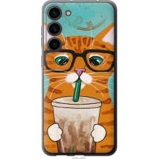 Чохол на Samsung Galaxy S23 Plus Зеленоокий кіт в окулярах 4054u-2905