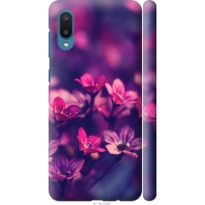 Чохол на Samsung Galaxy A02 A022G Пурпурні квіти 2719m-2260