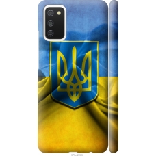Чохол на Samsung Galaxy A02s A025F Прапор та герб України 375m-2203