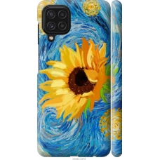 Чохол на Samsung Galaxy M22 M225F Квіти жовто-блакитні 5308m-2551