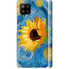 Чохол на Samsung Galaxy A42 A426B Квіти жовто-блакитні 5308m-2098