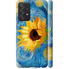 Чохол на Samsung Galaxy A52s 5G A528B Квіти жовто-блакитні 5308m-2583