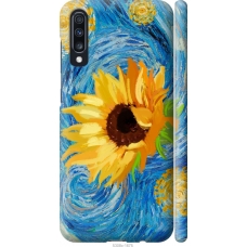 Чохол на Samsung Galaxy A70 2019 A705F Квіти жовто-блакитні 5308m-1675