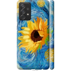 Чохол на Samsung Galaxy A72 A725F Квіти жовто-блакитні 5308m-2247
