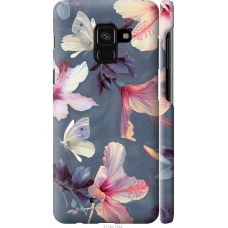 Чохол на Samsung Galaxy A8 2018 A530F Намальовані квіти 2714m-1344