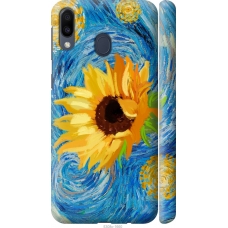 Чохол на Samsung Galaxy M20 Квіти жовто-блакитні 5308m-1660