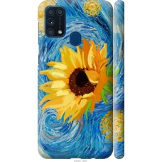 Чохол на Samsung Galaxy M31 M315F Квіти жовто-блакитні 5308m-1907