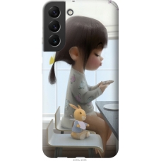 Чохол на Samsung Galaxy S22 Plus Мила дівчинка з зайчиком 4039u-2495