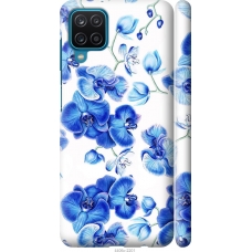 Чохол на Samsung Galaxy A12 A125F Блакитні орхідеї 4406m-2201