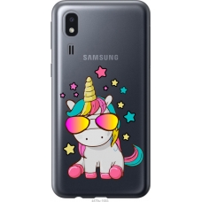 Чохол на Samsung Galaxy A2 Core A260F Єдиноріг в окулярах 4879u-1683