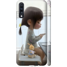 Чохол на Samsung Galaxy A70 2019 A705F Мила дівчинка з зайчиком 4039m-1675