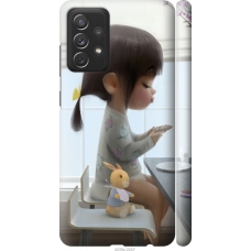 Чохол на Samsung Galaxy A72 A725F Мила дівчинка з зайчиком 4039m-2247