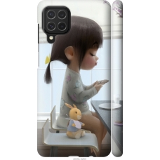 Чохол на Samsung Galaxy M62 Мила дівчинка з зайчиком 4039m-2263