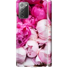 Чохол на Samsung Galaxy Note 20 Рожеві півонії 2747m-2036