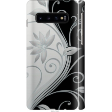 Чохол на Samsung Galaxy S10 Квіти на чорно-білому фоні 840m-1640