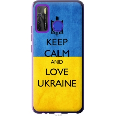 Чохол на Tecno Camon 15 Keep calm and love Ukraine v2 1114u-2405