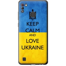 Чохол на Tecno Pop 4 Pro BC3 Keep calm and love Ukraine v2 1114u-2444