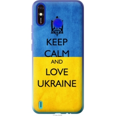 Чохол на Tecno Spark 4 Lite Keep calm and love Ukraine v2 1114u-2425