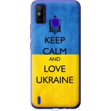 Чохол на Tecno Spark 6 Go KE5 Keep calm and love Ukraine v2 1114u-2452