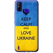 Чохол на Tecno Spark 6 Go KE5 Keep calm and love Ukraine 883u-2452