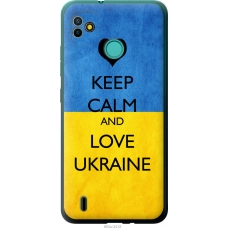 Чохол на Tecno Pop 5 BD2p Keep calm and love Ukraine 883u-2412