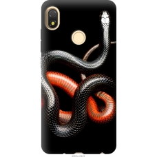 Чохол на Tecno Pop 3 BB2 Червоно-чорна змія на чорному фоні 4063u-2443
