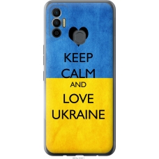 Чохол на Tecno Spark 7 KF6n Keep calm and love Ukraine 883u-2421